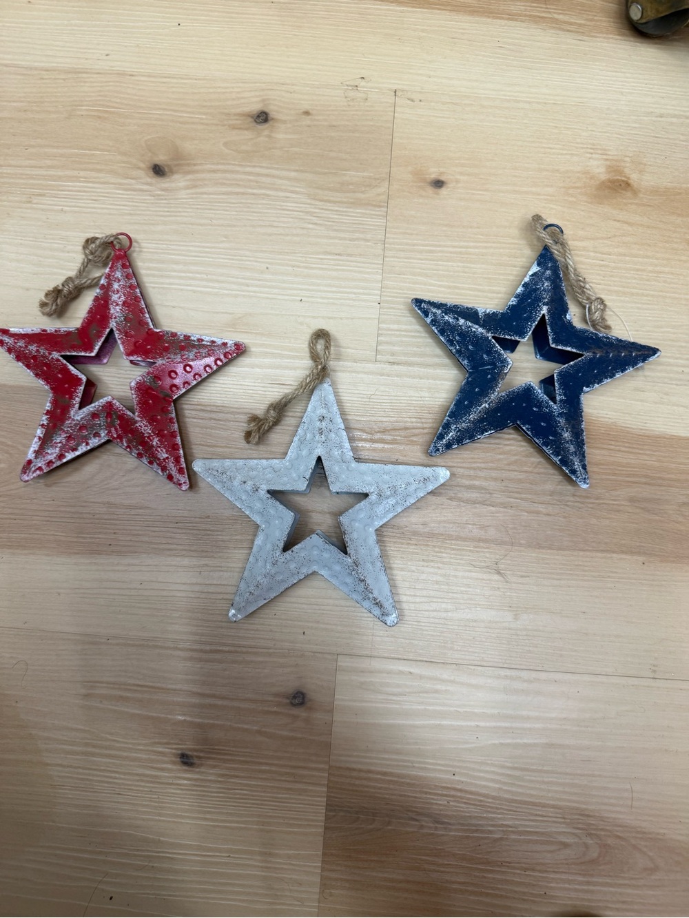 Rustic Star Holiday - Red, White, Blue Set